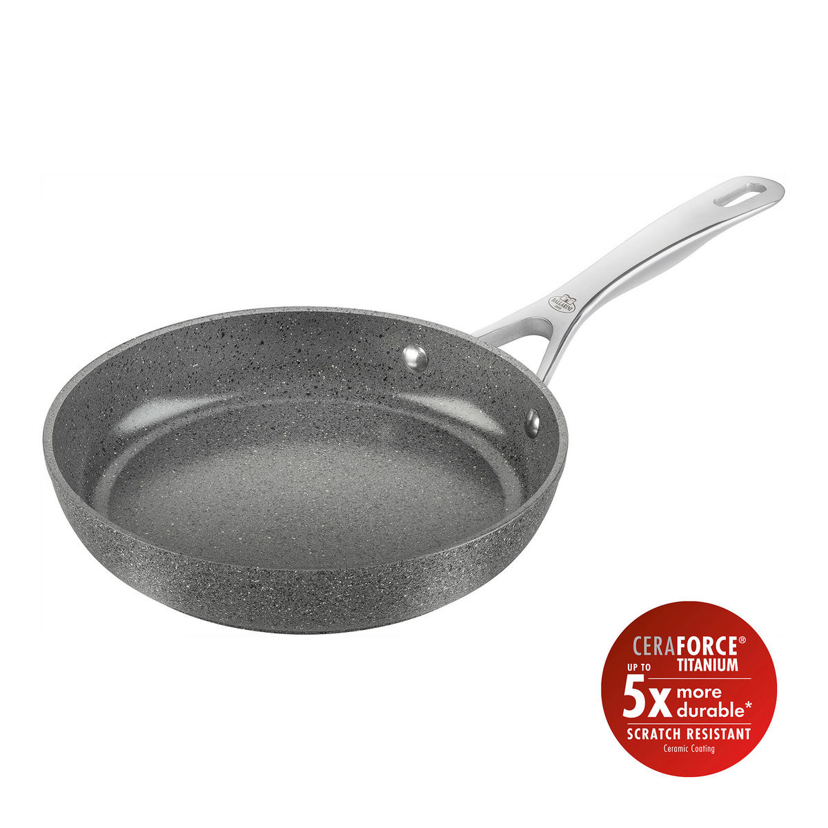 BRATPFANNE SALINA CERAMIC 24 cm  - Silberfarben, Basics, Metall (24cm) - Ballarini