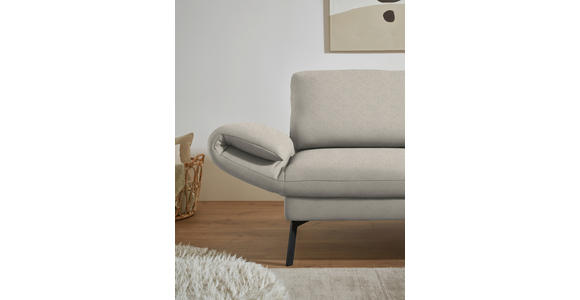 ECKSOFA  in Flachgewebe Naturfarben  255-365/175-224 cm  - Schwarz/Naturfarben, Design, Textil/Metall (255-365/175-224cm) - Dieter Knoll