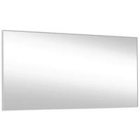 STENSKO OGLEDALO, 158/77/3 cm steklo, leseni material  - srebrne barve, Design, steklo/leseni material (158/77/3cm) - Novel