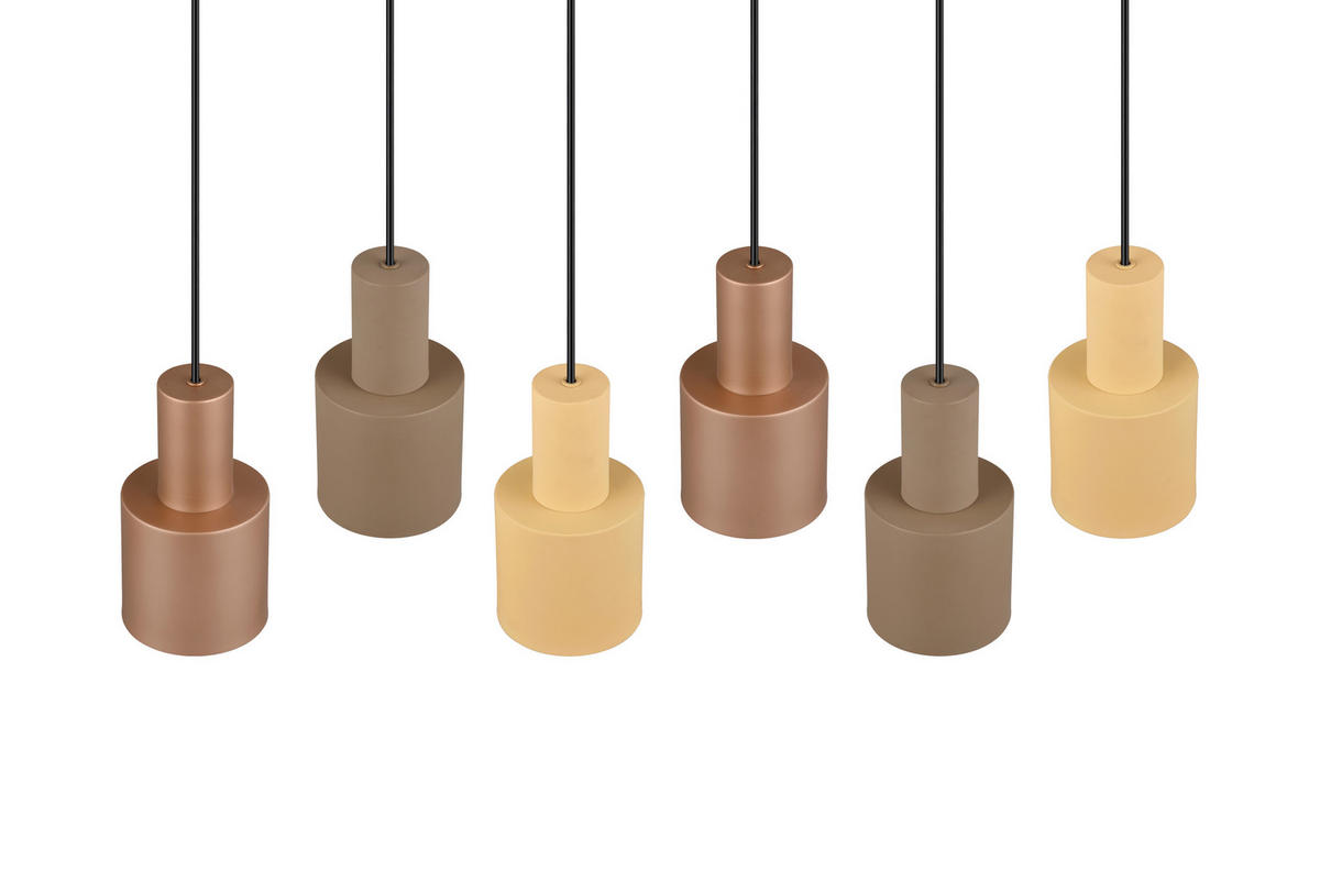 HÄNGELEUCHTE 85/27/150 cm    - Taupe/Beige, Design, Metall (85/27/150cm) - Trio Leuchten