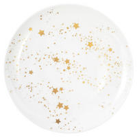 TANJUR ZA DORUČAK  22,5 cm           LIBERTY GOLDEN STARS 65404   - bijela/zlatne boje, Design, keramika (22,5cm) - Seltmann Weiden