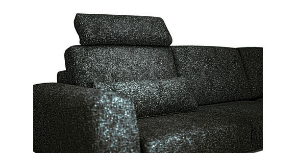 ECKSOFA in Struktur Waldgrün  - Waldgrün/Schwarz, Design, Textil/Metall (157/262cm) - Novel