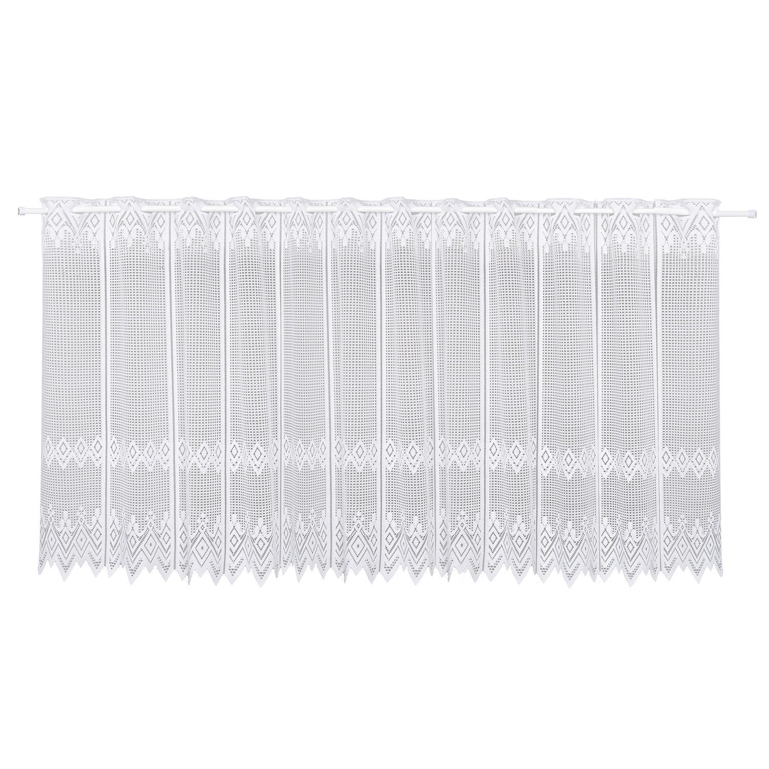 KURZGARDINE   198/52 cm   - Weiß, KONVENTIONELL, Textil (198/52cm)