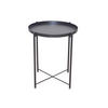 BEISTELLTISCH 47,5/47,5/53 cm Schwarz rund  - Schwarz, Design, Metall (47,5/47,5/53cm) - MID.YOU