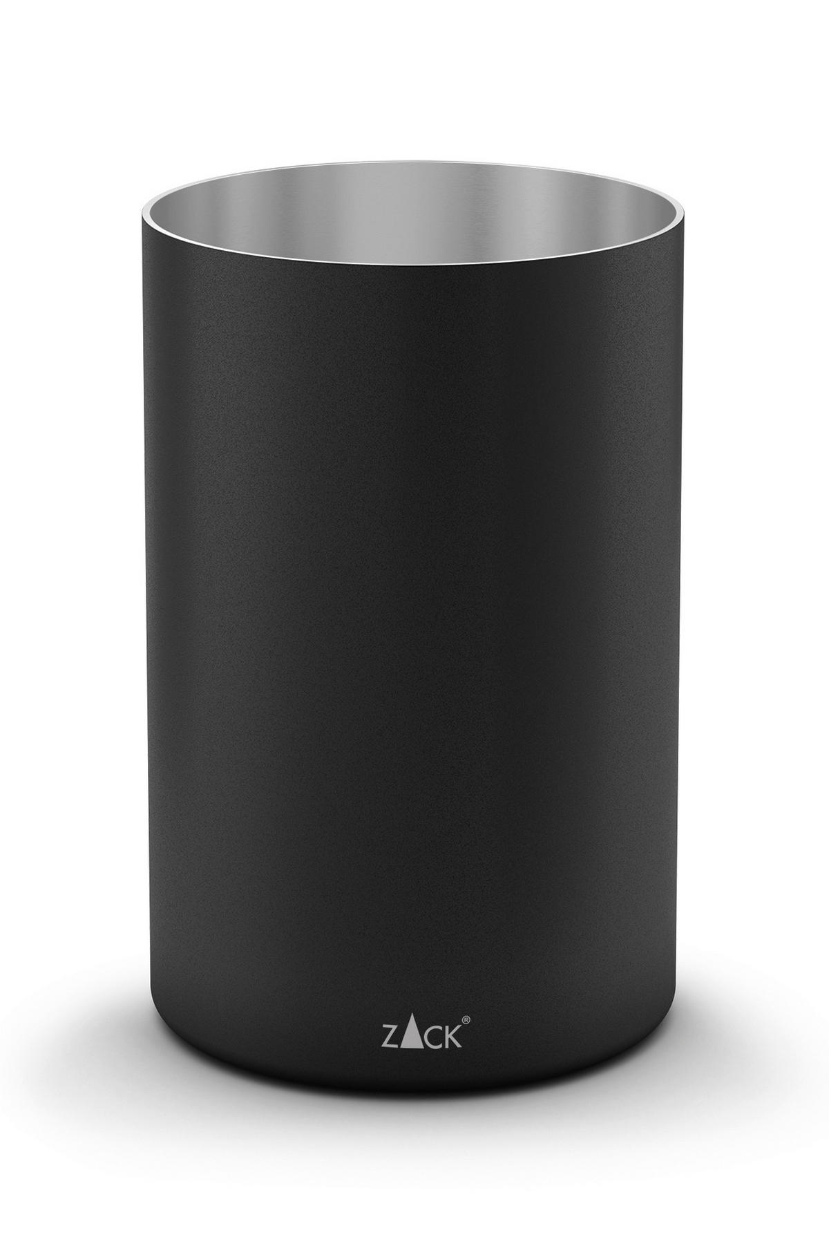 ZAHNPUTZBECHER  - Schwarz, Basics, Metall (6,5/10,0/6,5cm) - Zack