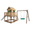 SPIELTURM 613/291/277 cm  - Weiss/Braun, Konventionell, Holz (613/291/277cm)