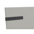 BETT 120/200 cm  in Hellgrau  - Hellgrau/Schwarz, Design, Holzwerkstoff/Metall (120/200cm) - Xora