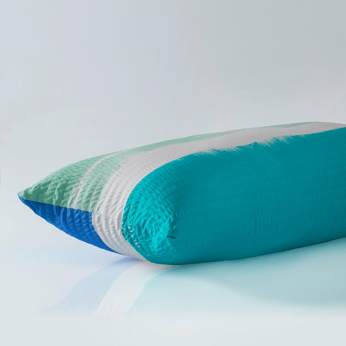 BETTWÄSCHE Seersucker 140/200 cm  - Türkis/Blau, Basics, Textil (140/200cm) - Florella