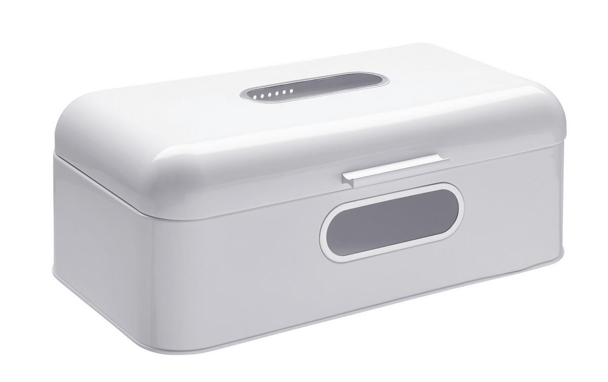 CHLEBNÍK  - biela, Trend, kov (42,5/23,8/17cm) - Echtwerk