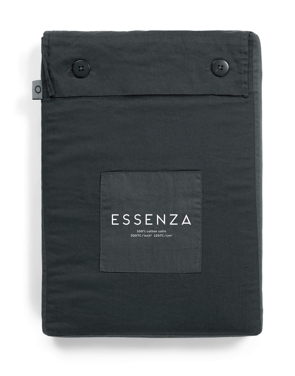 BETTWÄSCHE Minte Satin 135/200 cm  - Anthrazit, Basics, Textil (135/200cm) - Essenza