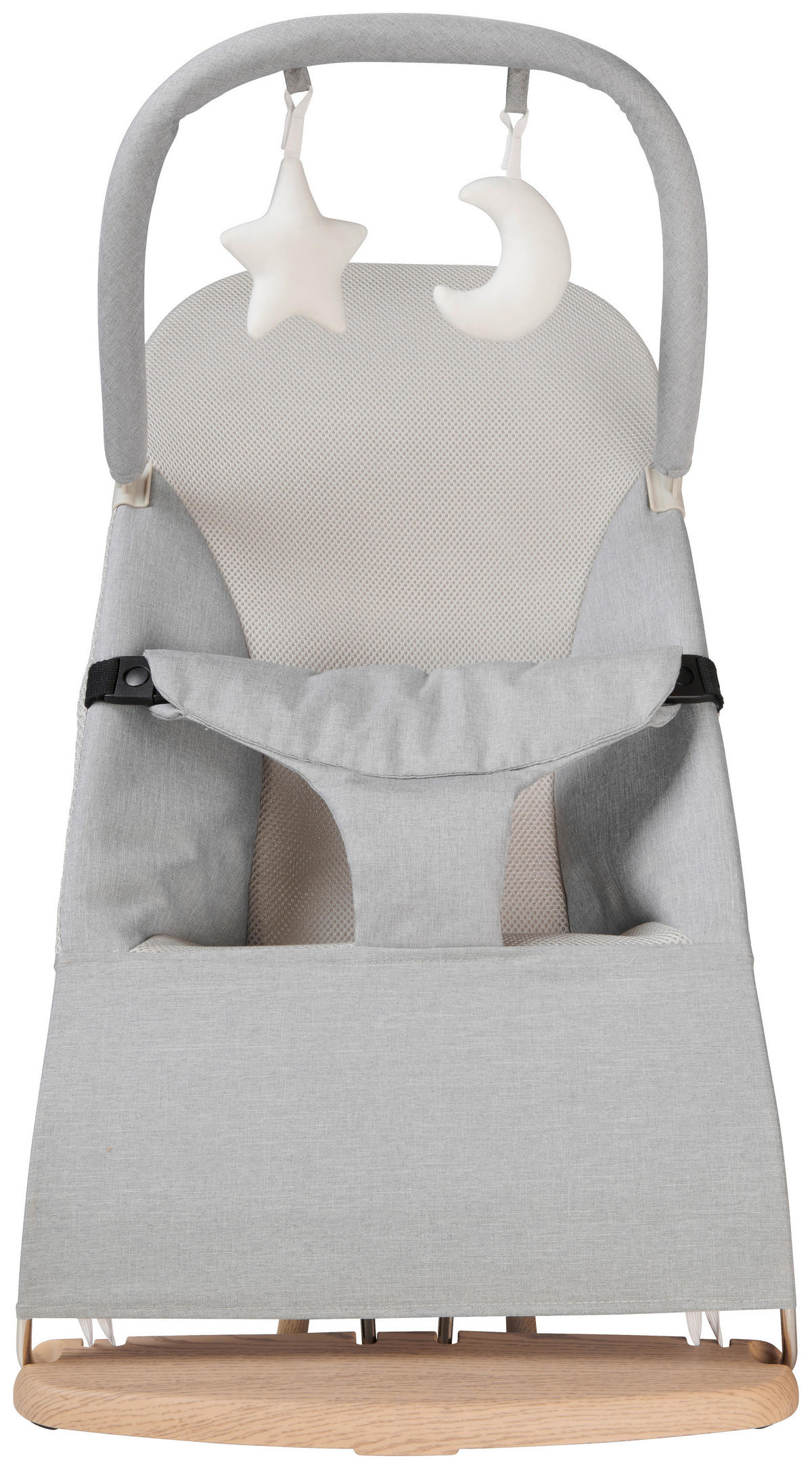 SCHAUKELWIPPE Woody Eichefarben   - Eichefarben/Hellgrau, Trend, Kunststoff/Textil (67/39/40cm) - Jimmylee