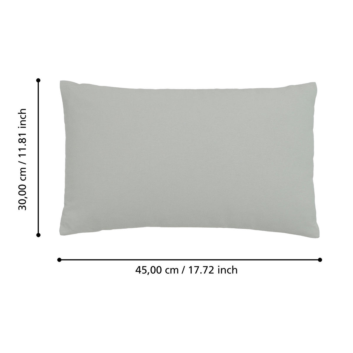 ZIERKISSEN  30/45 cm   - Mintgrün, Basics, Textil (30/45cm) - Eglo