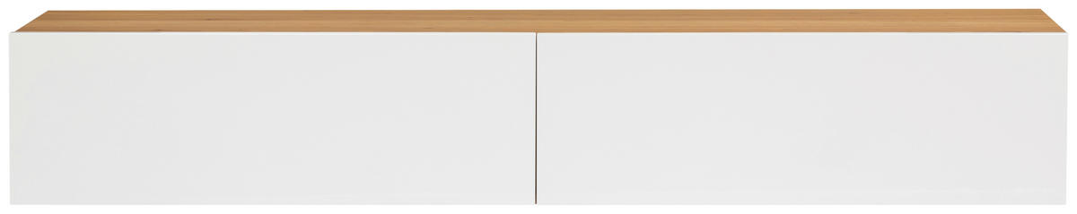 LOWBOARD 180/30/33 cm  - Weiß Hochglanz/Naturfarben, Design, Holz/Holzwerkstoff (180/30/33cm) - MID.YOU