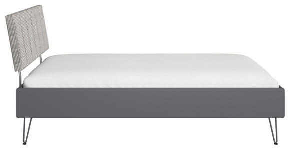 BETT 120/200 cm  in Grau  - Grau, Design, Holzwerkstoff/Textil (120/200cm) - Carryhome