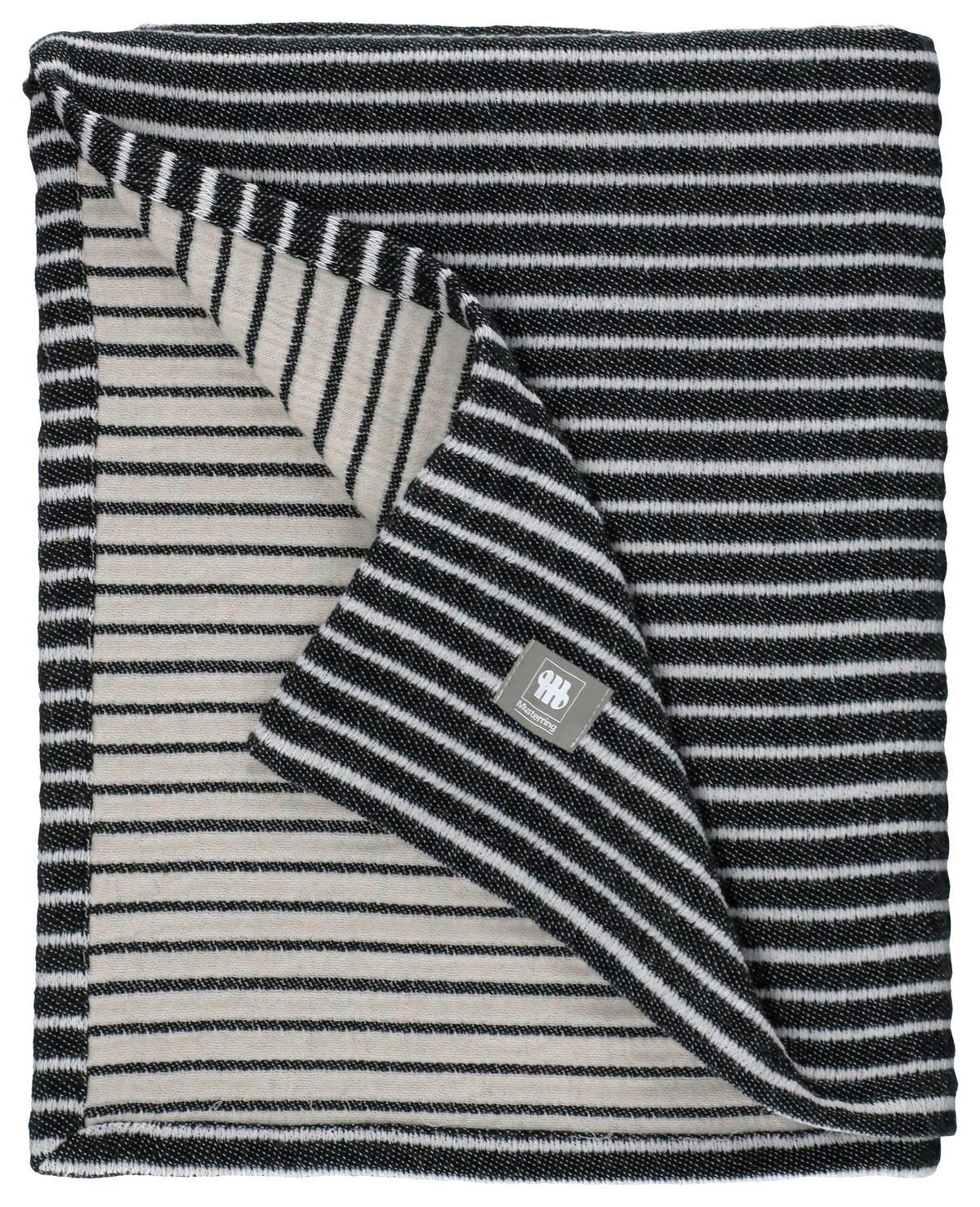 PLAID MUSTERRING 130/170 cm  - Schwarz/Weiß, Design, Textil (130/170cm) - Musterring