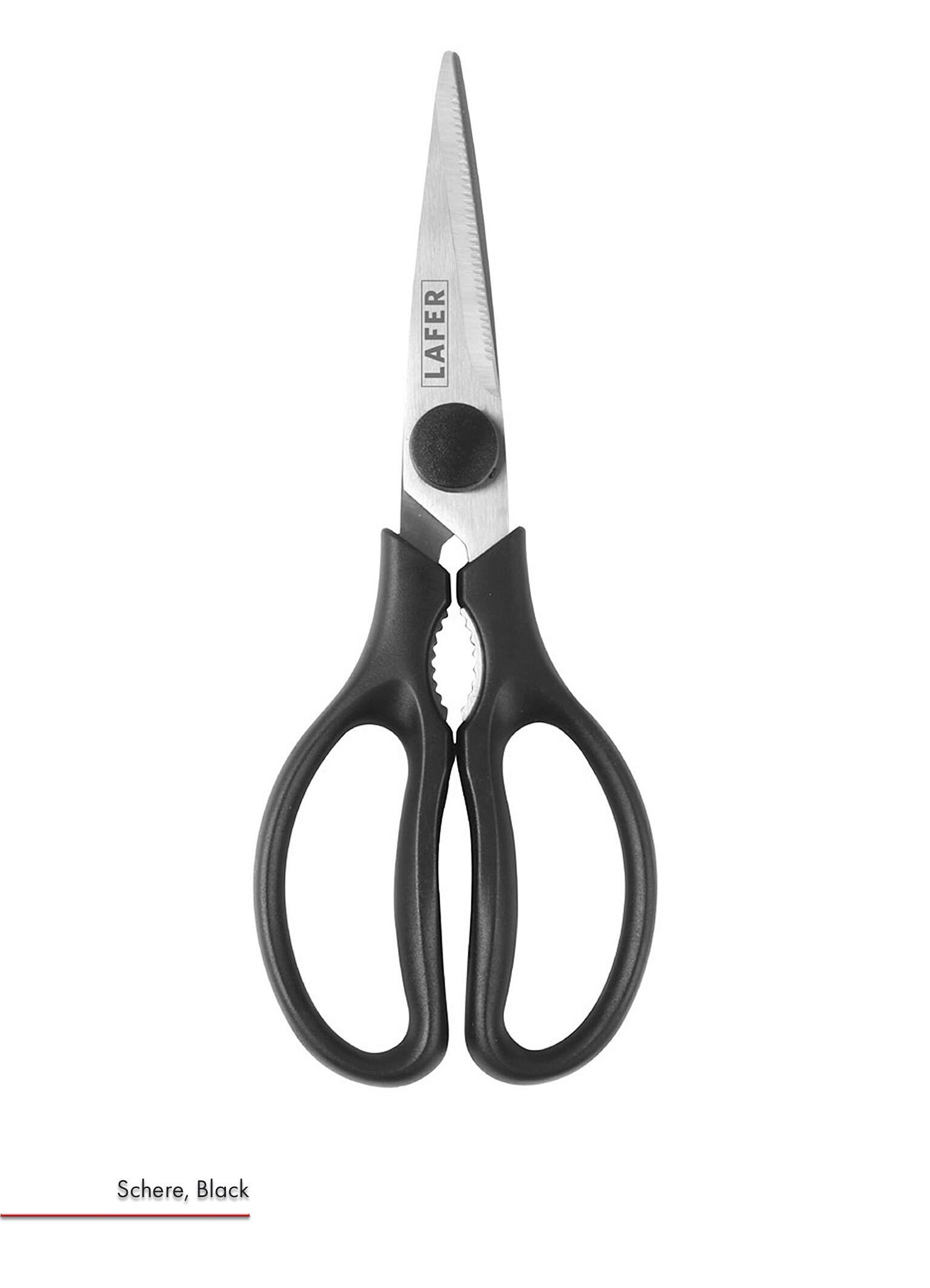 HAUSHALTSSCHERE - Schwarz, Basics, Kunststoff/Metall (21/8,3/2,5cm) - Johann Lafer