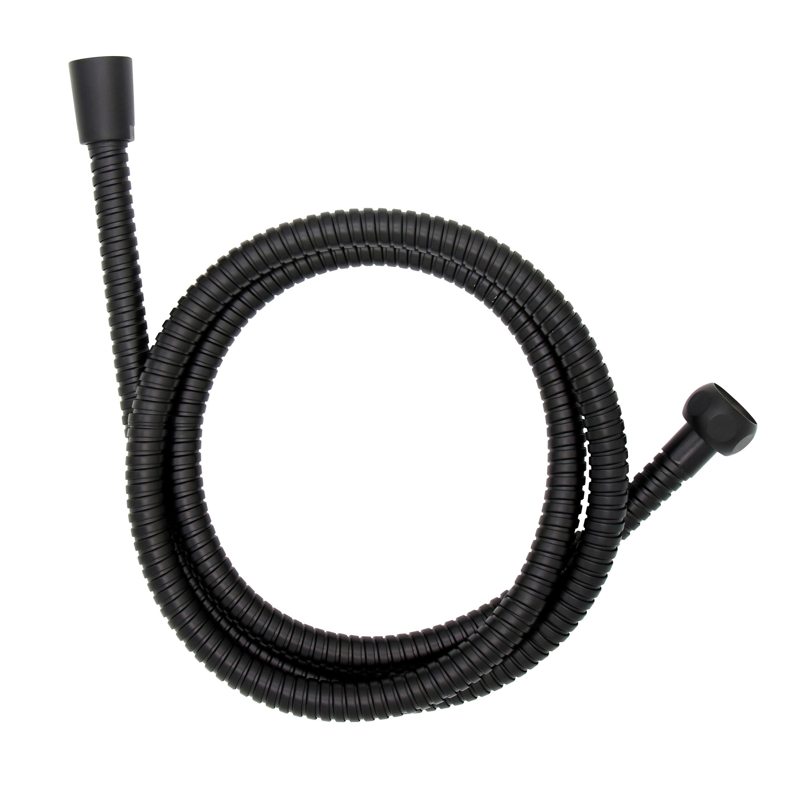 ZUHANYCSŐ  150 cm  - fekete, fém (150cm)