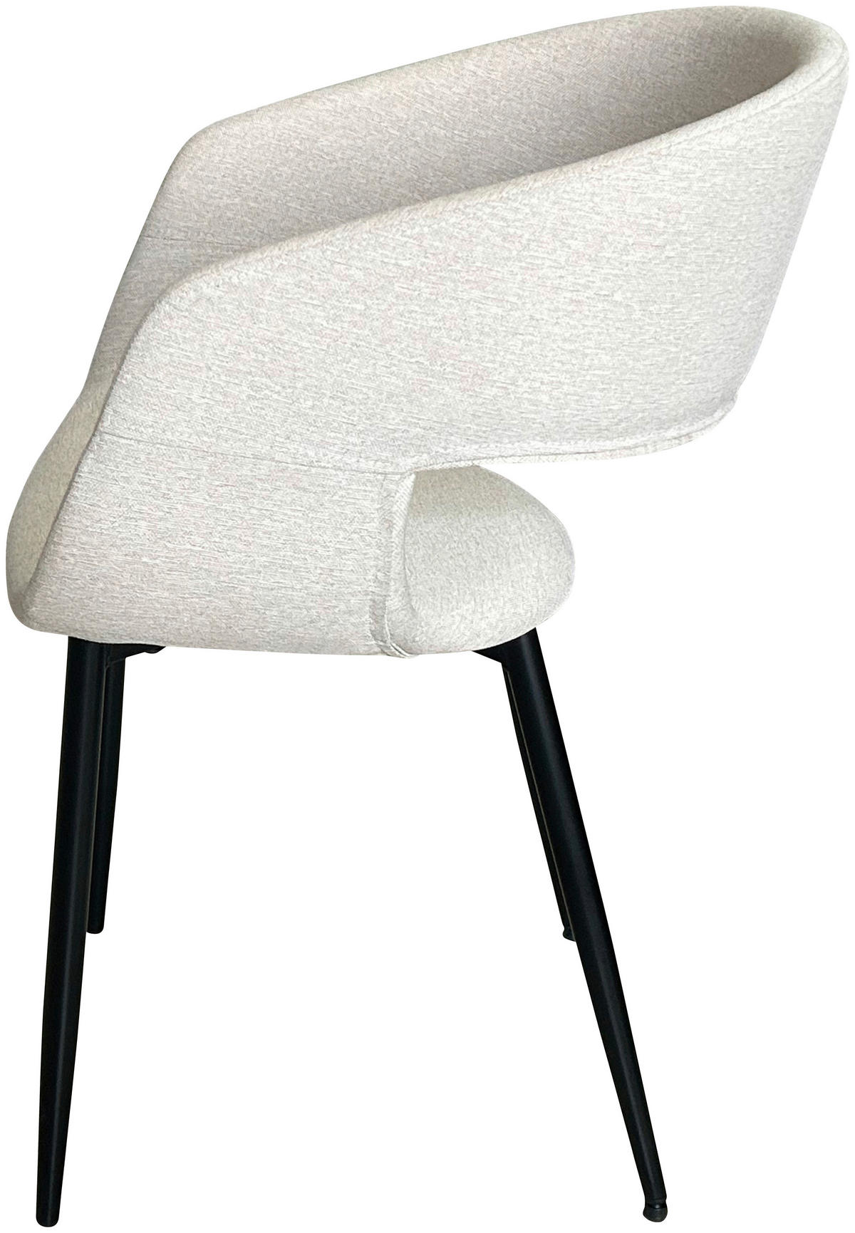 ŽIDLE S PODRUČKAMI, ocel, tkaná látka, béžová - černá/béžová, Design, kov/textil (52/77/50,5cm) - Boxxx