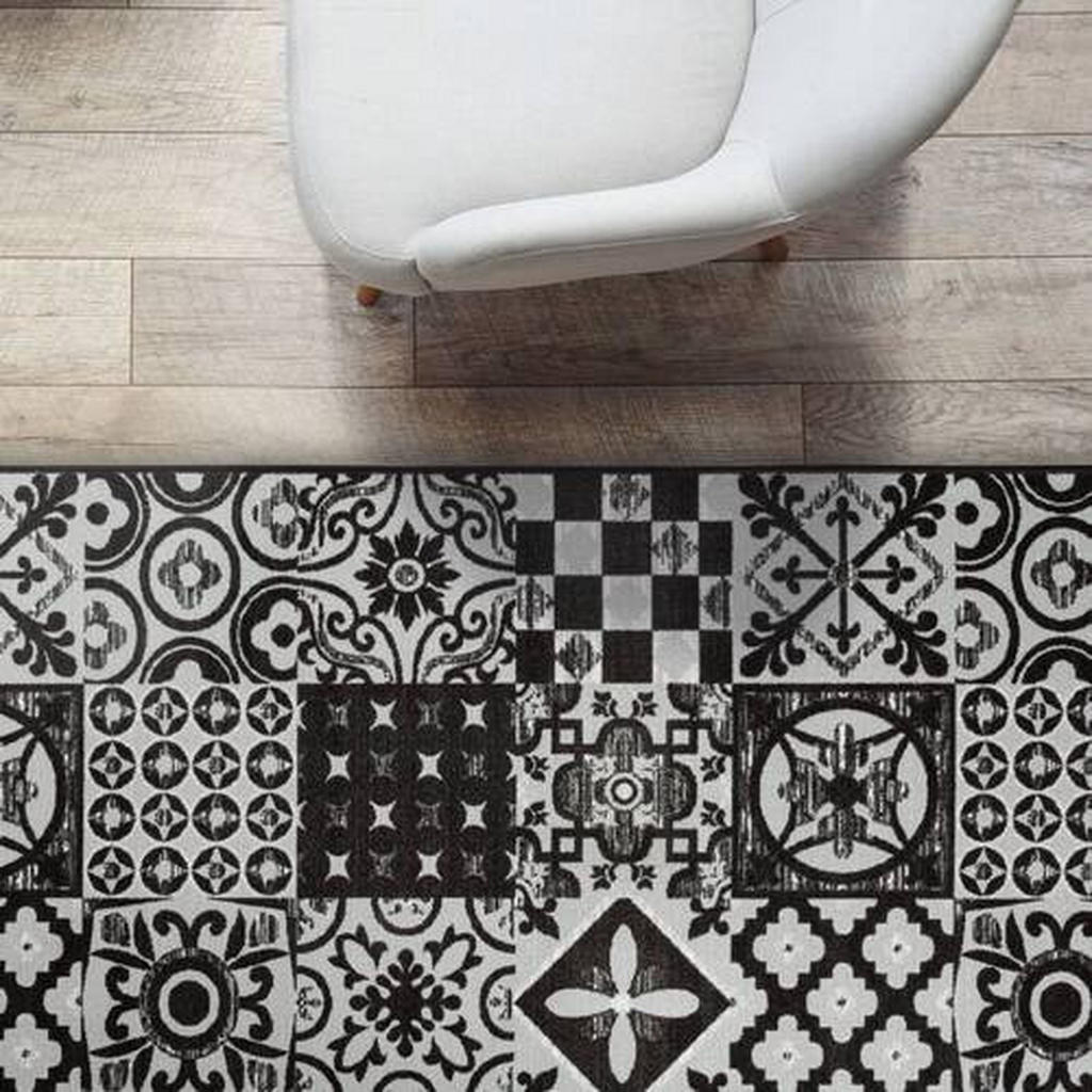 Thumbnail - Floordirekt Webteppich, Schwarz, Textil, Uni, rechteckig, 80x150 cm, pflegeleicht, Teppiche & Böden, Teppiche, Webteppic...