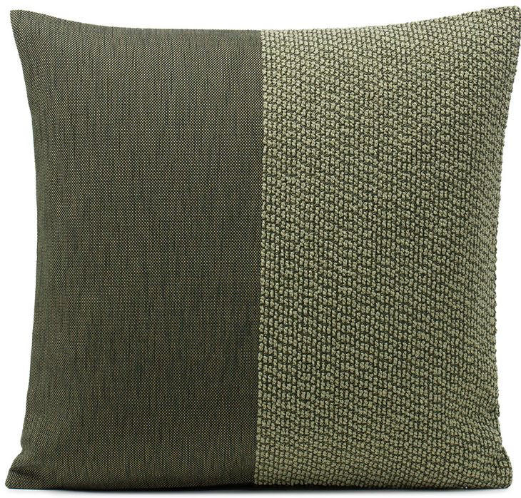POTAH NA POLŠTÁŘ  40/40 cm - tmavě zelená, Basics, textil (40/40cm) - Novel