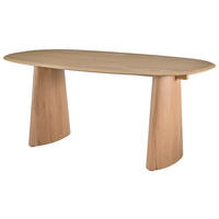 ESSTISCH 180/100/75 cm Echtholz, Nachbildung  Holz, Holzwerkstoff Naturfarben  - Naturfarben, MODERN, Holz/Holzwerkstoff (180/100/75cm) - MID.YOU