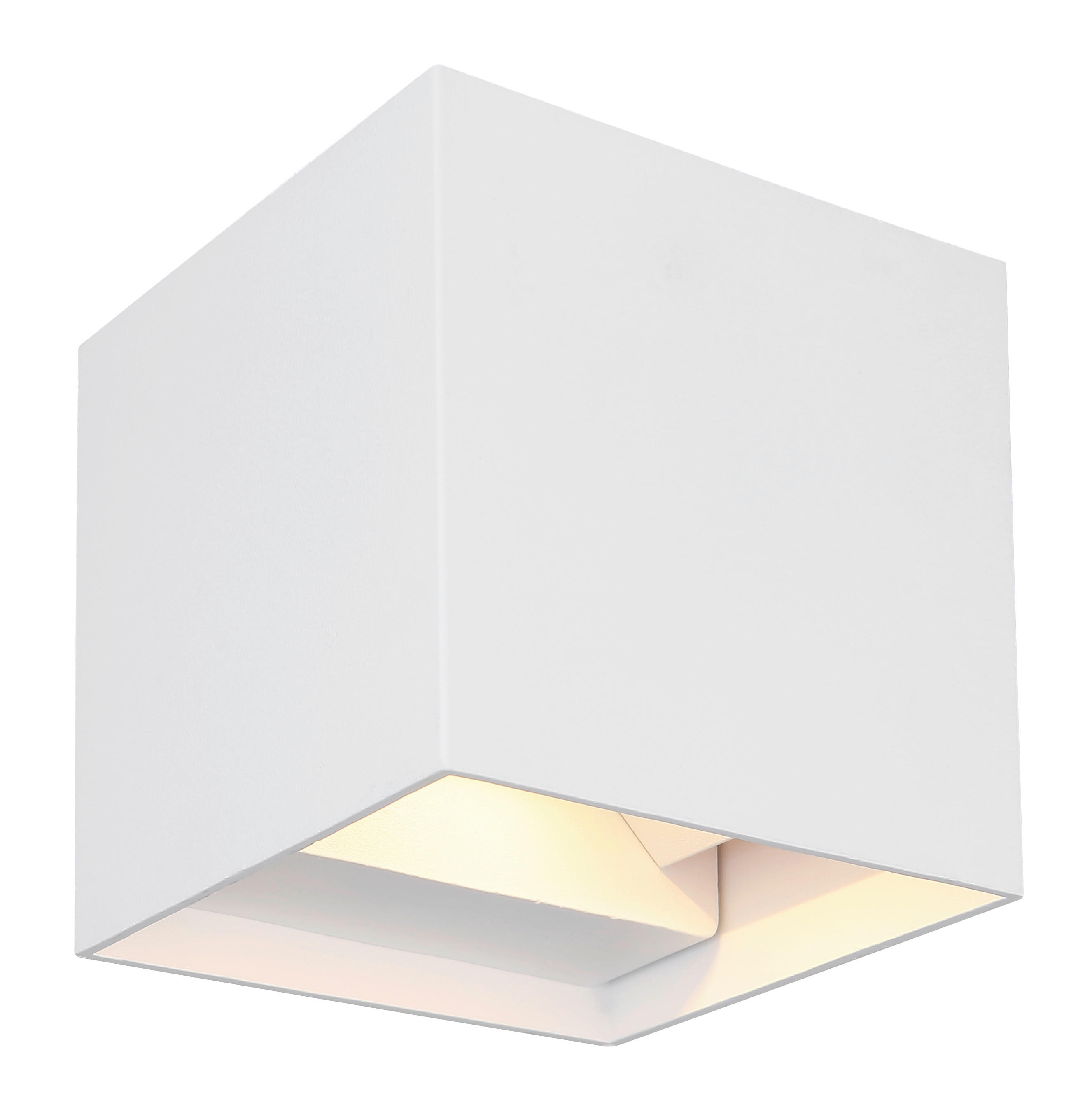 LED-WANDLEUCHTE 10/10/10 cm   - Weiß, Basics, Metall (10/10/10cm) - Globo