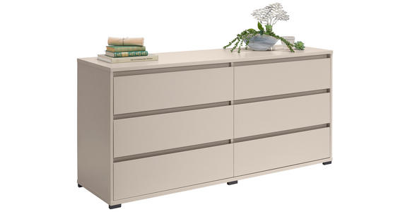 SIDEBOARD in 160/79/48 cm - Kaschmir/Anthrazit, Design, Holzwerkstoff/Kunststoff (160/79/48cm) - Carryhome