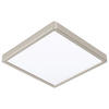 STROPNÍ LED SVÍTIDLO, 28,5/28,5/2,8 cm - bílá/barvy niklu, Basics, kov/plast (28,5/28,5/2,8cm) - Xora