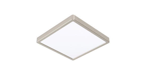 LED-DECKENLEUCHTE 28,5/28,5/2,8 cm - Weiß/Nickelfarben, Basics, Kunststoff/Metall (28,5/28,5/2,8cm) - Novel