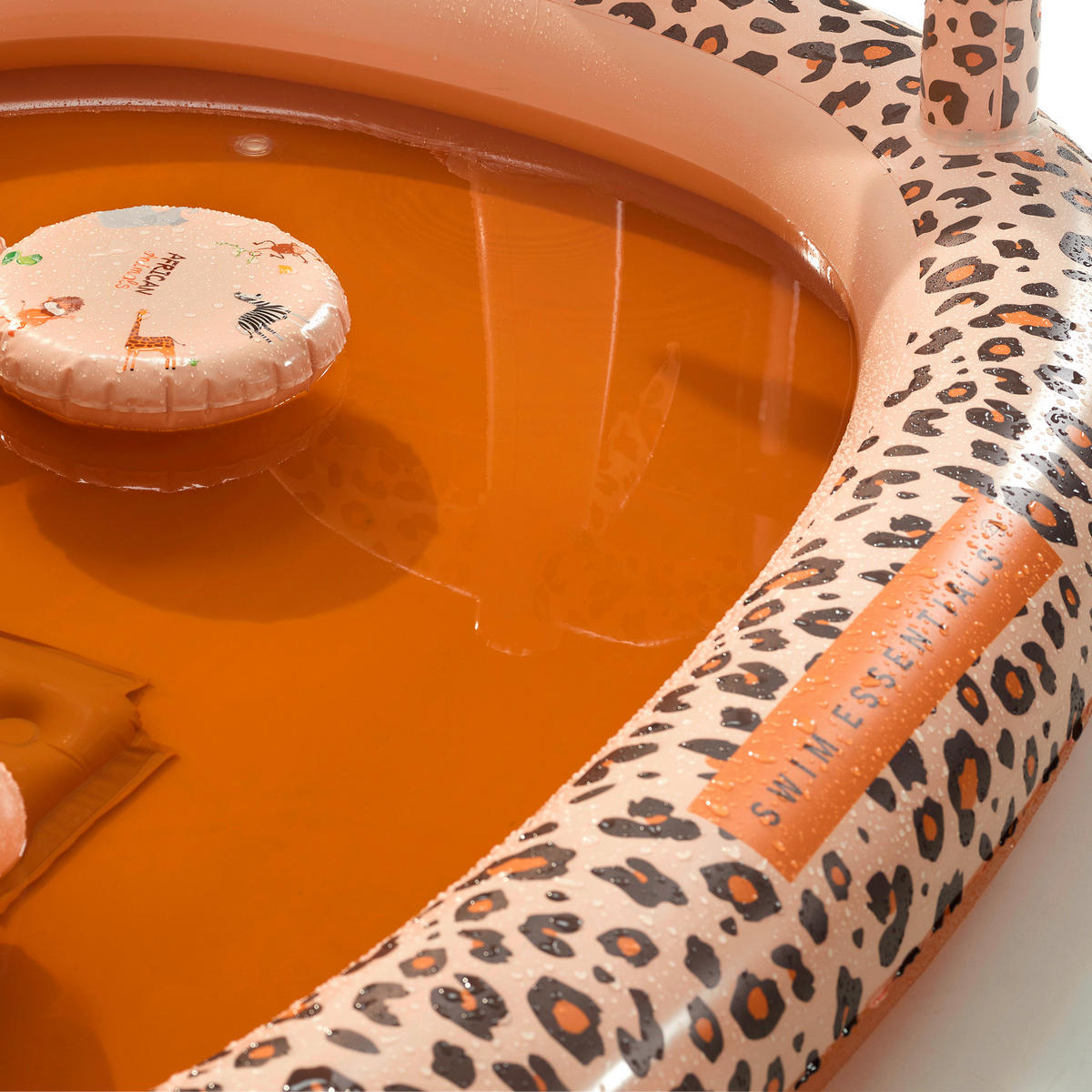SPIELPOOL Beige Leopard 215/84/156 cm  - Beige, Basics, Kunststoff (215/84/156cm)