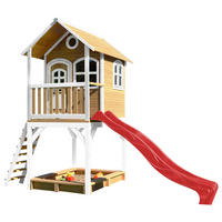 SPIELTURM 370/291/191 cm SPIELTURM SARAH  - Rot/Braun, KONVENTIONELL, Holz/Kunststoff (370/291/191cm) - Ambia Garden
