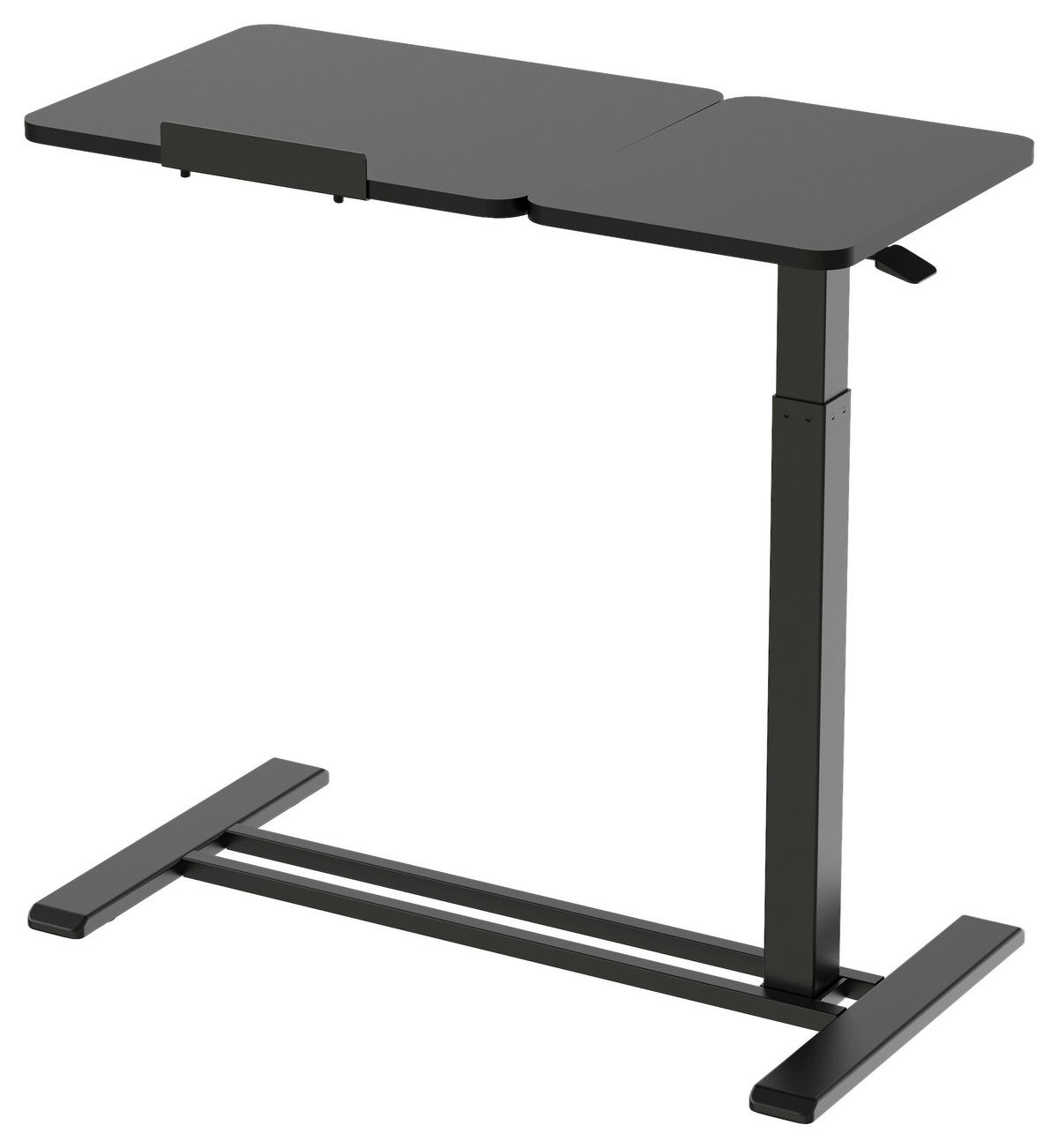 LAPTOPTISCH  Schwarz höhenverstellbar  - Schwarz, Modern, Holzwerkstoff/Kunststoff (78/65,5/105/38cm) - MID.YOU