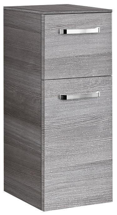 OLDALSZEKRÉNY  - grafitszürke/króm, Konventionell, faalapú anyag/Üveg (30/73/33cm) - Sadena
