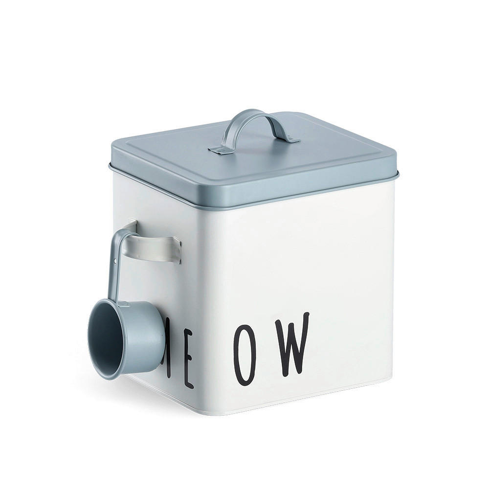 FUTTERBEHÄLTER - Weiß, Basics, Metall (23,4/16,2/21cm) - Zeller Present