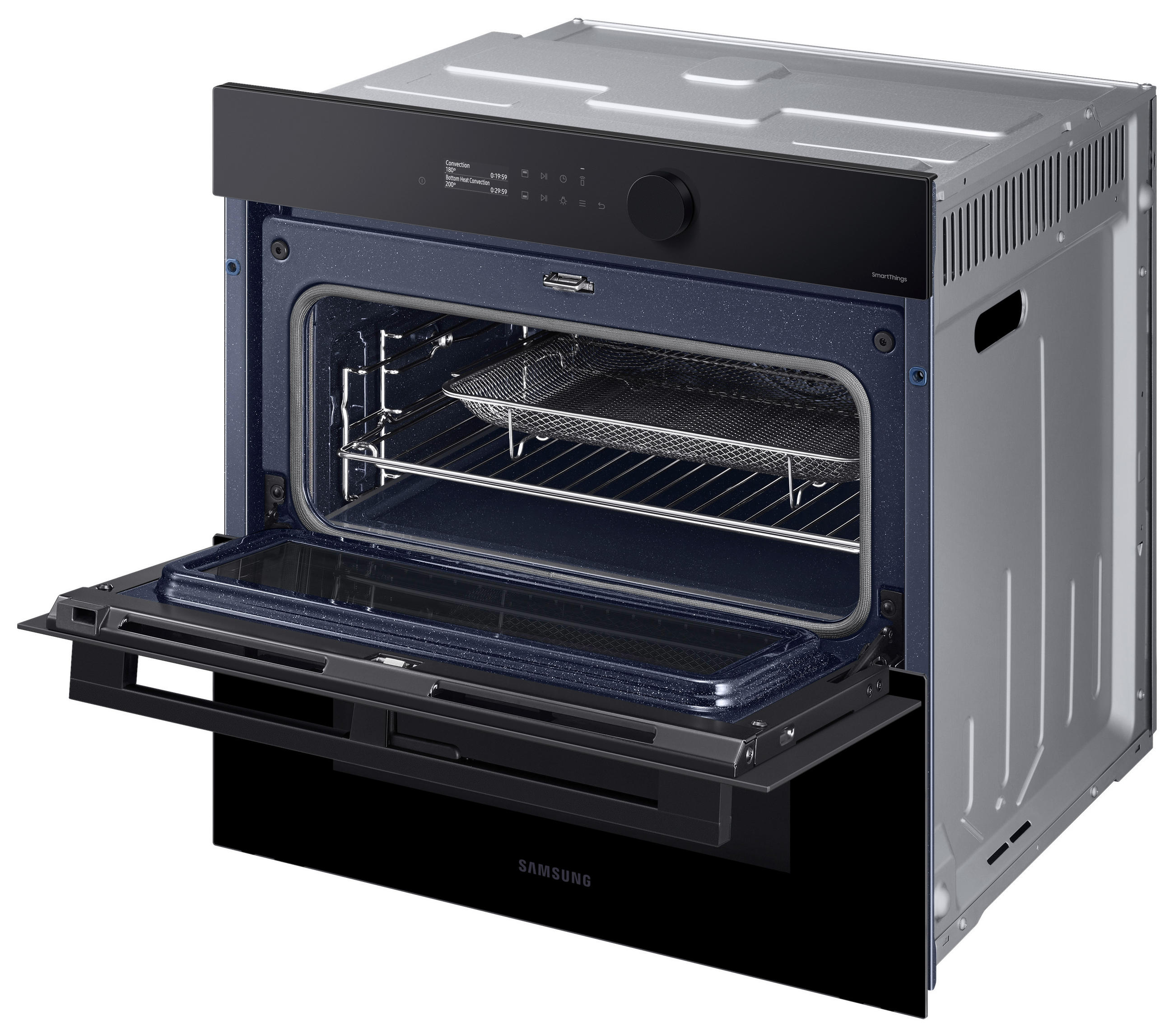 EINBAUBACKOFEN NV7B5750TDK/U1  - Schwarz, Basics, Glas/Metall (59,5/59,6/57,1cm) - Samsung