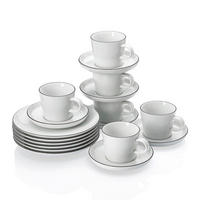 KAFFEESET Schwarz Cucina-Basic - Colori Black 18-teilig  - Schwarz, Basics, Keramik (29,3/20,4/32,7cm) - Rosenthal
