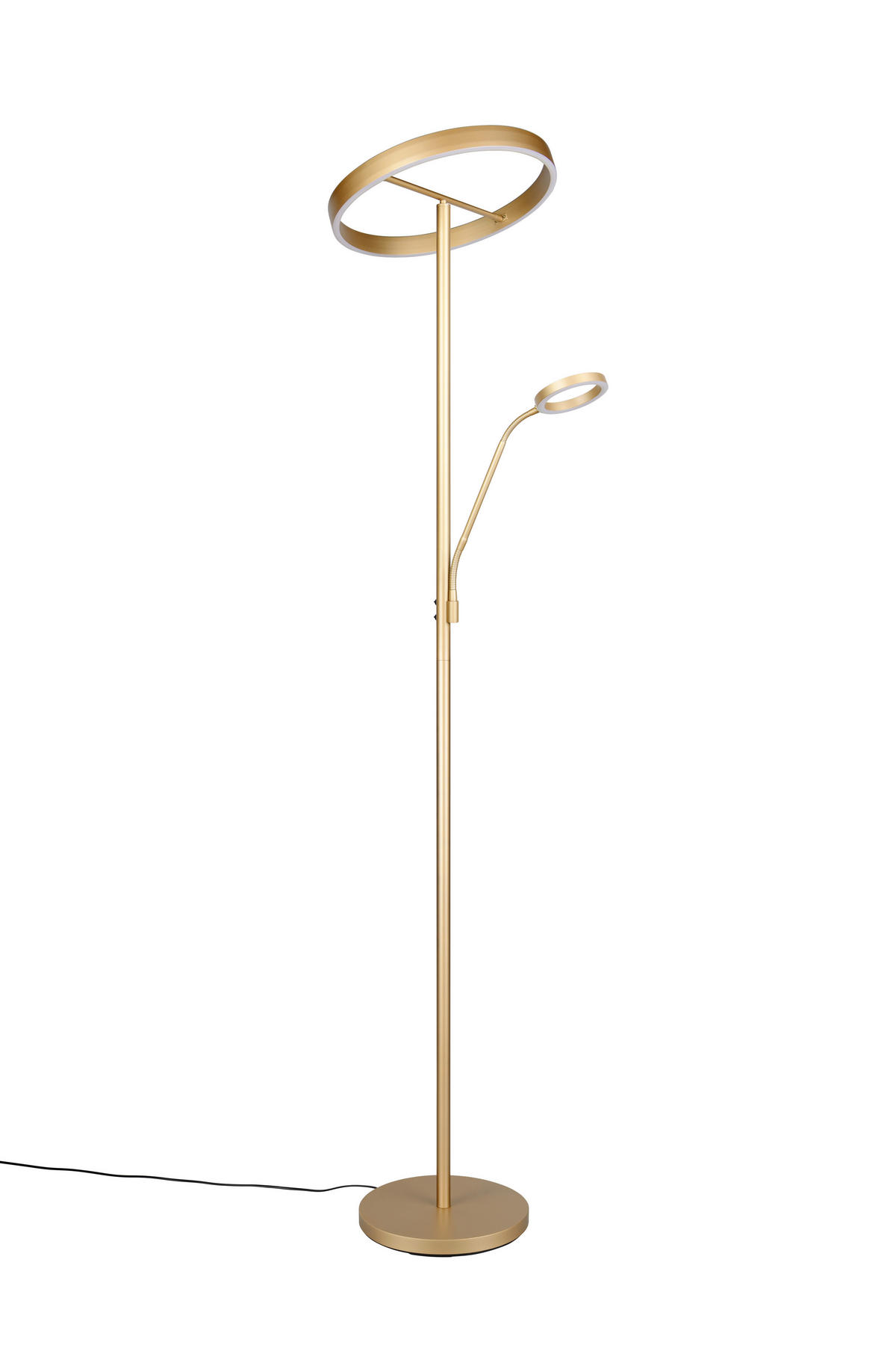 LED-STEHLEUCHTE - Goldfarben, Design, Metall (40/180cm) - Trio Leuchten