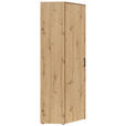 ECKSCHRANK 101/195/79 cm  - Schwarz/Eiche Artisan, MODERN, Holzwerkstoff/Kunststoff (101/195/79cm) - Carryhome