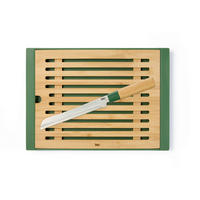 SADA PRKÉNKA A NOŽE 33,2/26,3/1,3 cm - světle zelená/přírodní barvy, Basics, kov/plast (33,2/26,3/1,3cm) - Homeware Profession.