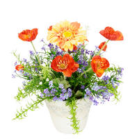 MOHN  - Beige/Orange, LIFESTYLE, Keramik/Textil (30/30cm)