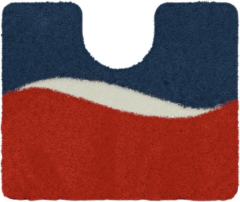 WC-VORLEGER Rot 50/60 cm  - Rot, Basics, Kunststoff/Textil (50/60cm) - Grund