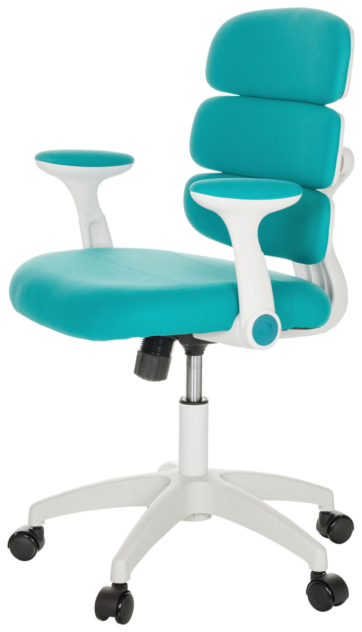 MLADINSKI VRTLJIVI STOL tekstil modra  - modra/bela, Basics, umetna masa/tekstil (62/86-97/62cm) - MID.YOU