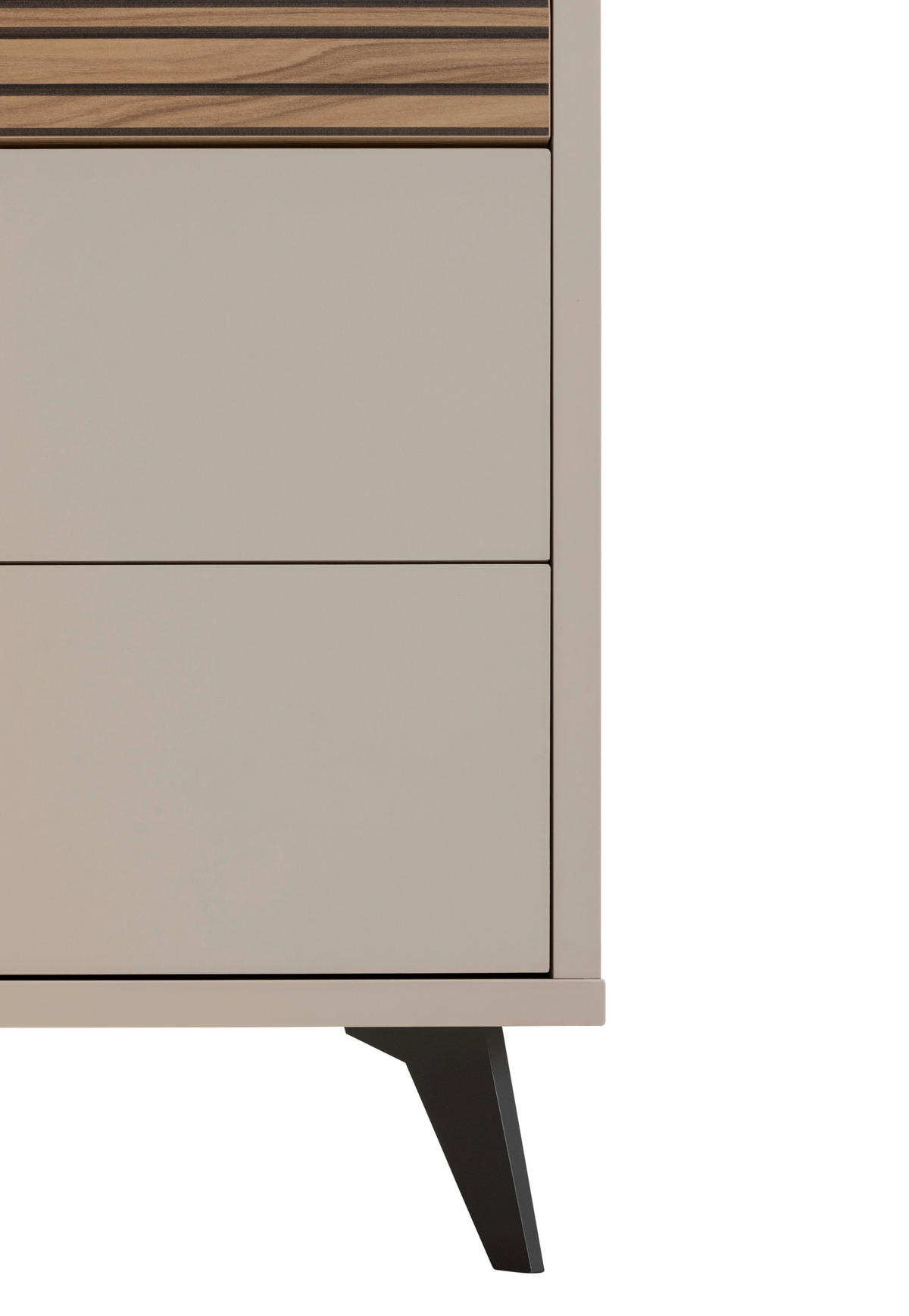 KOMMODE  in 91/95/45 cm  - Kaschmir/Anthrazit, KONVENTIONELL, Holzwerkstoff/Kunststoff (92/95/45cm) - Xora