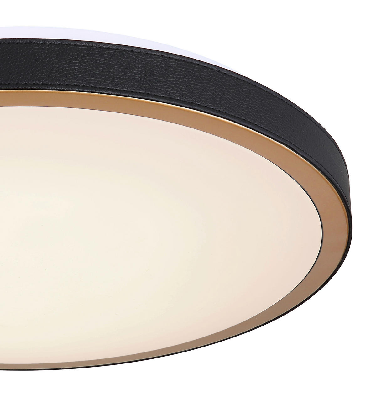 LED-DECKENLEUCHTE 24 W  42/9,5 cm    - Weiss/Opal, Basics, Leder/Kunststoff (42/9,5cm) - Globo