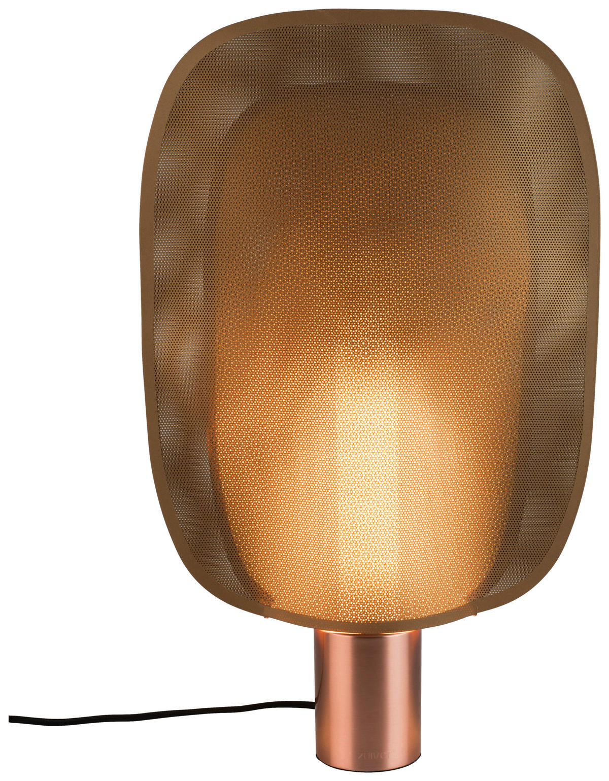 TISCHLEUCHTE - Kupferfarben, Basics, Kunststoff/Metall (33/54/8cm) - Zuiver