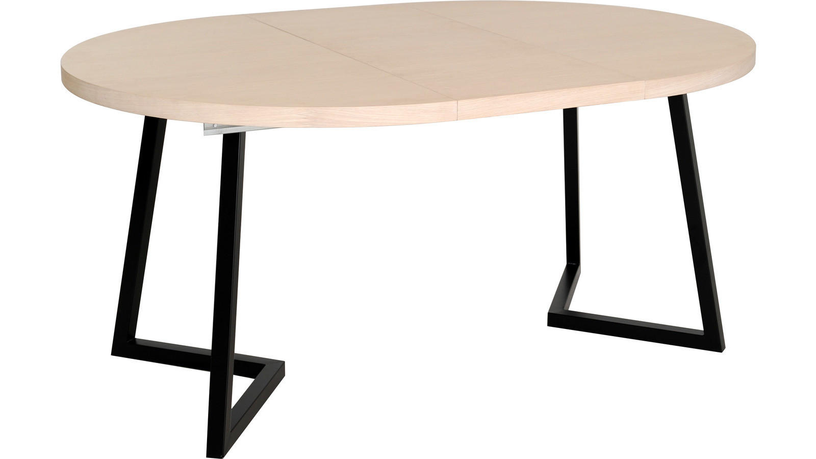 MATBORD i metall, trä 120-210/120-210/75 cm   - vit/svart, Design, metall/trä (120-210/120-210/75cm) - Best Price