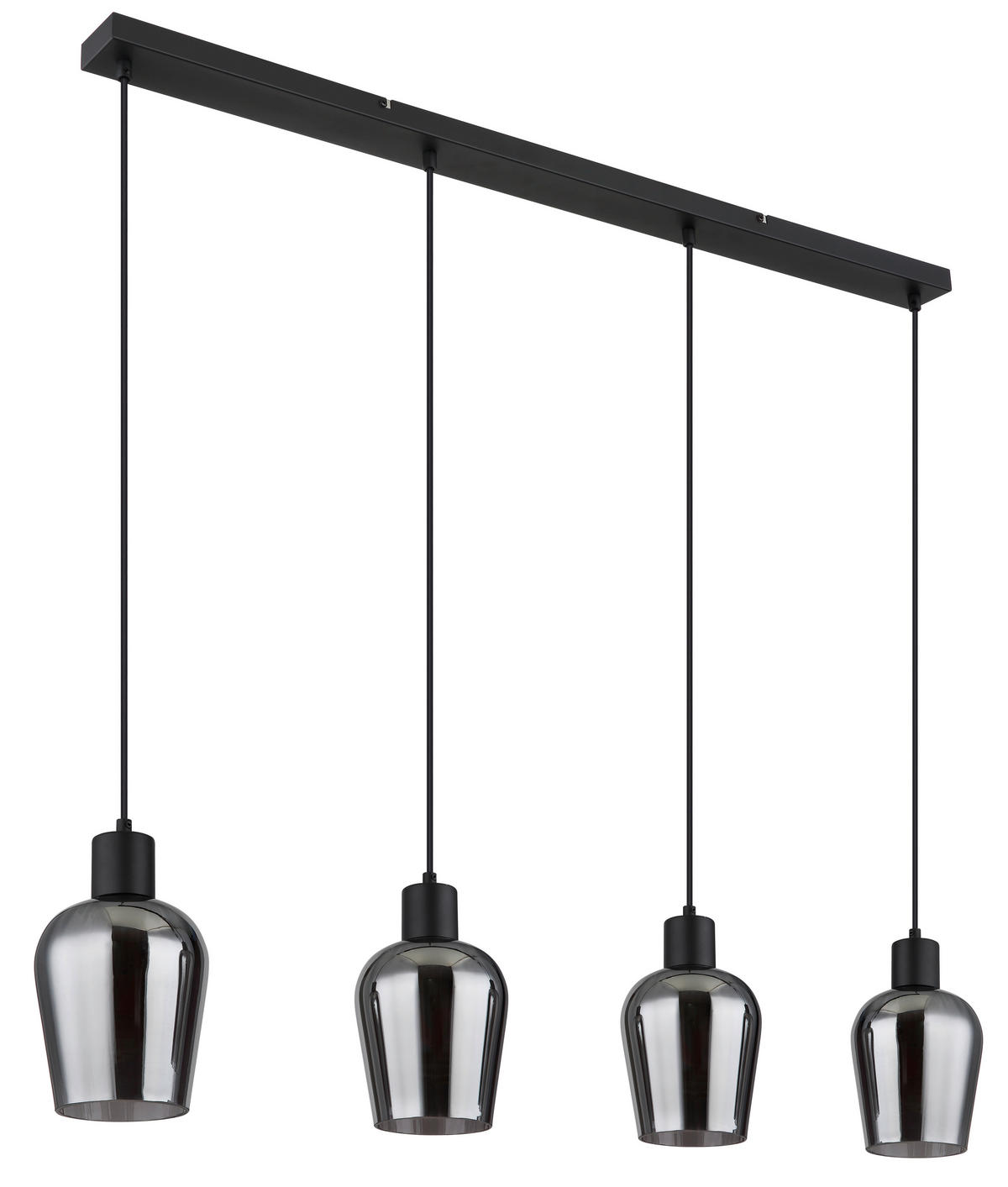 HÄNGLAMPA RYAN 103,5/13,5/150 cm  - grå/svart, Basics, metall/glas (103,5/13,5/150cm)