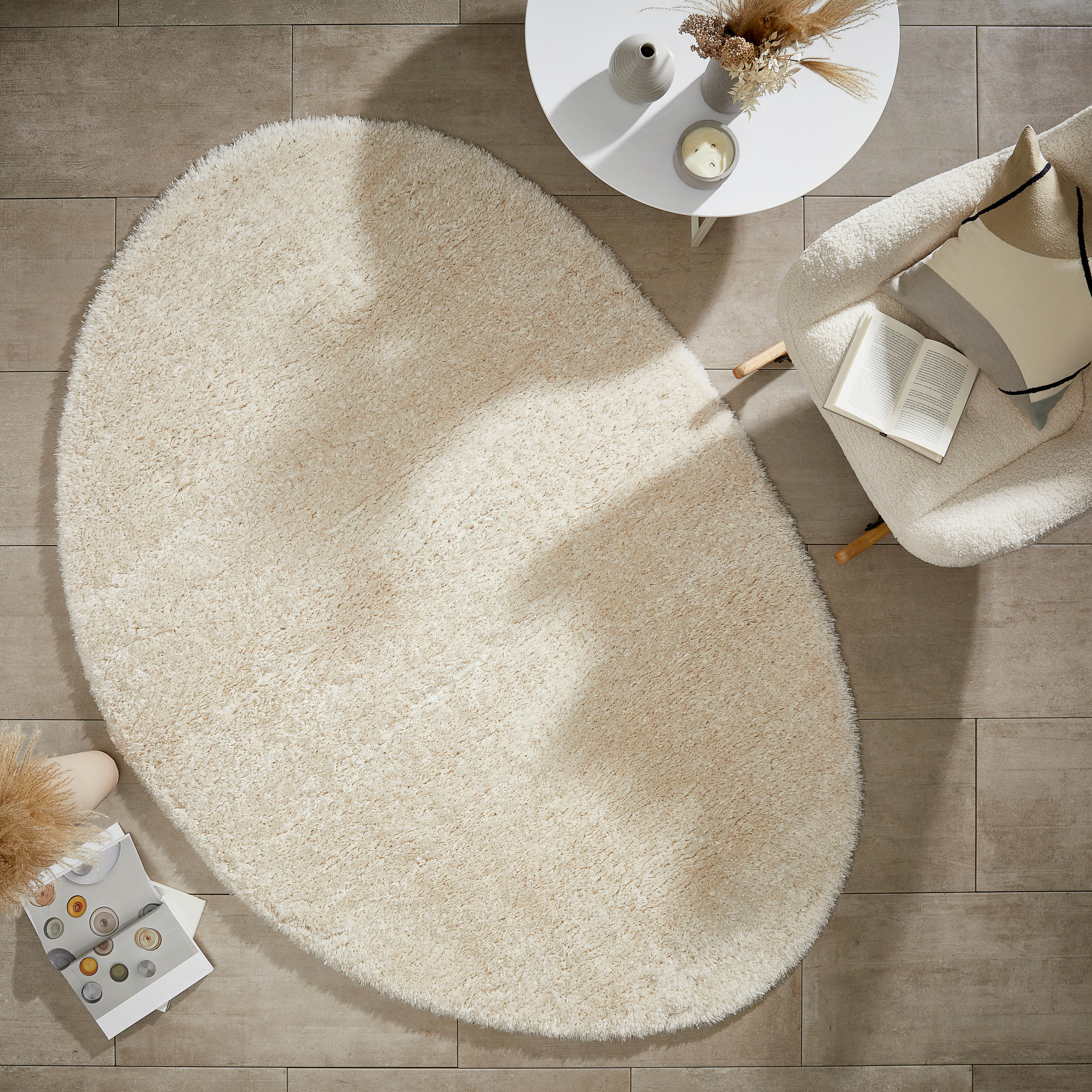 WEBTEPPICH 160/230 cm - Creme, Basics, Textil (160/230cm) - Novel