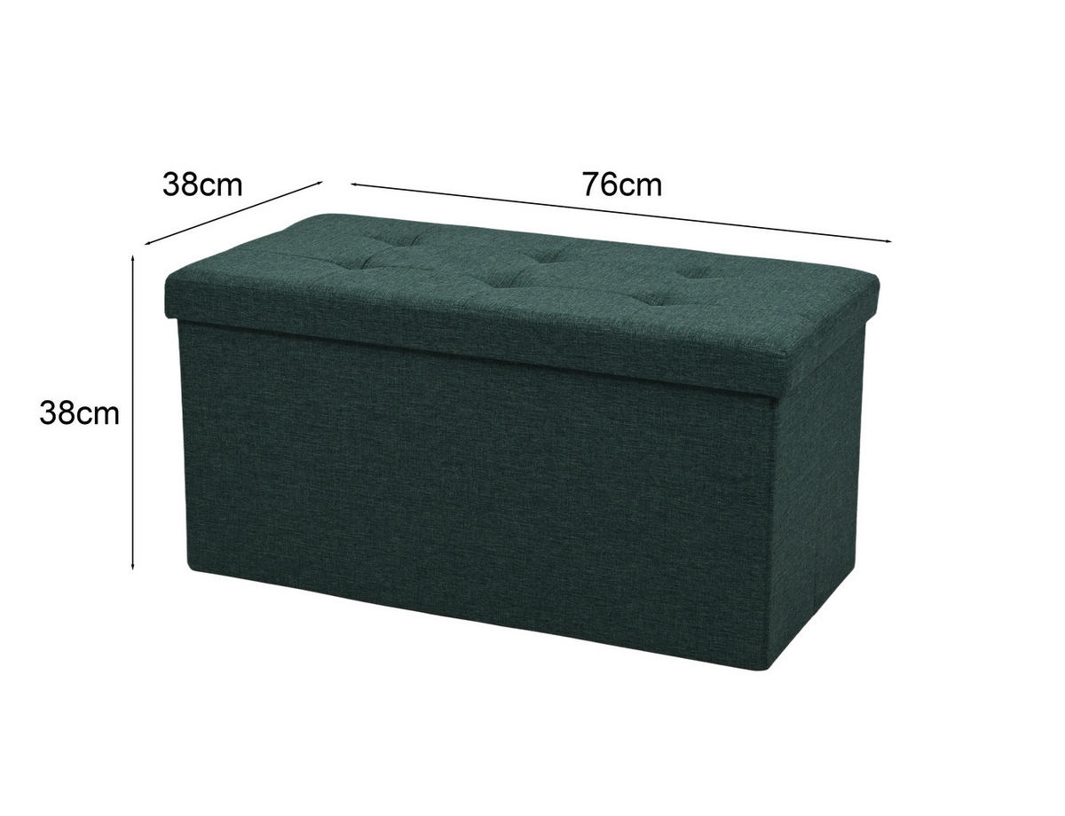 SITZBOX  - Grün, Design, Textil (76/38/38cm) - Carryhome
