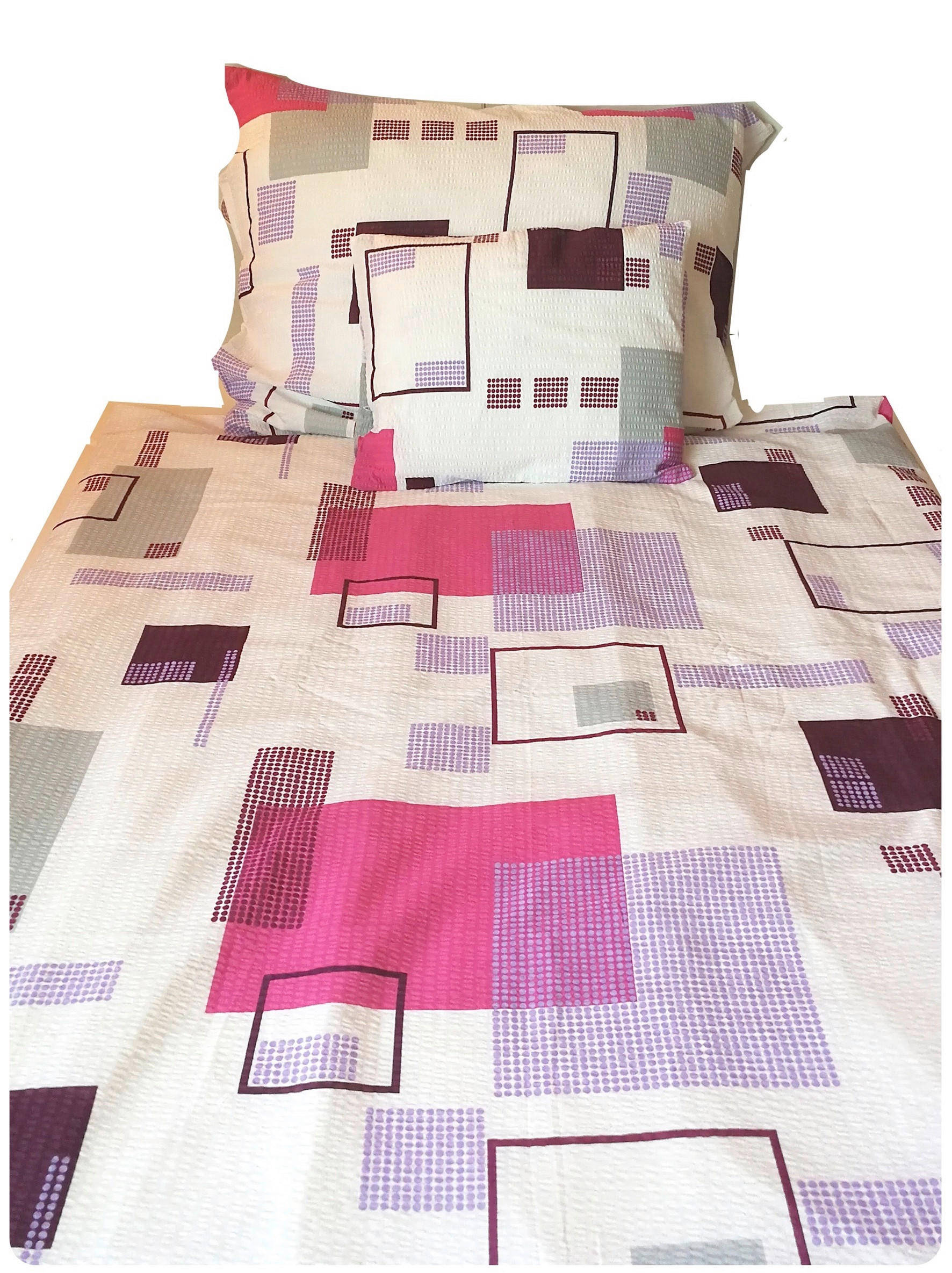 ÁGYNEMŰHUZAT-GARNITÚRA 140/200 cm  - színes, Basics, textil (140/200cm)